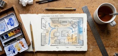 How I Sketch a Room Before Moving a Single Thing