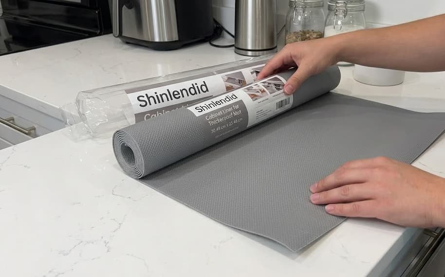 Shinlendid shelf and drawer liner unboxing for kitchen cabinets